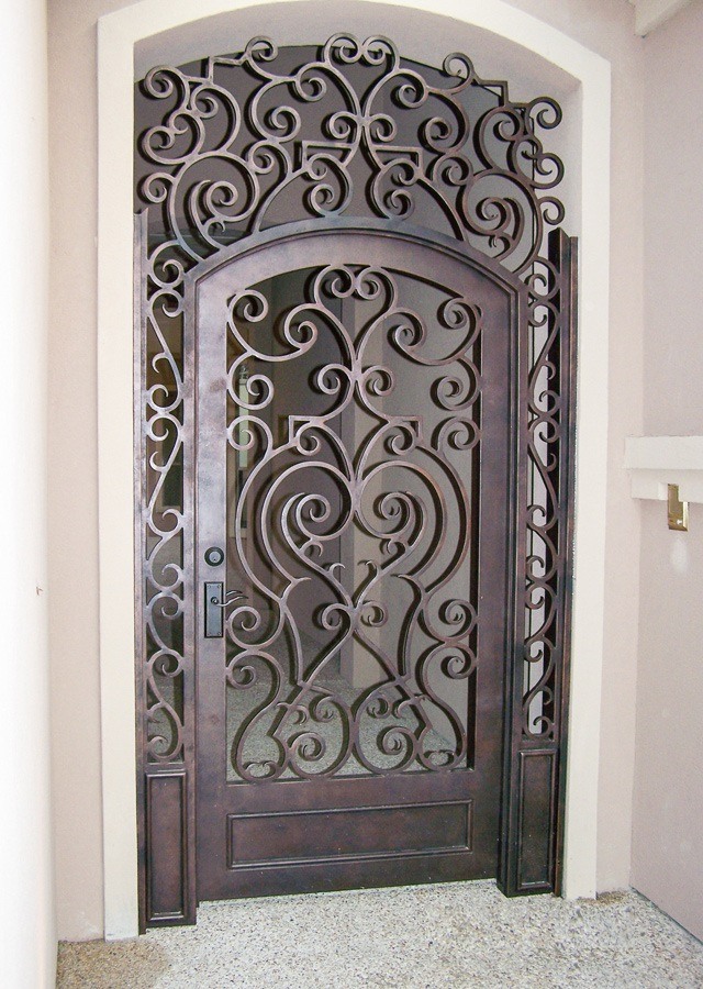 Intricate design iron gate