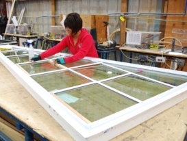 Team member custom crafting replacement windows