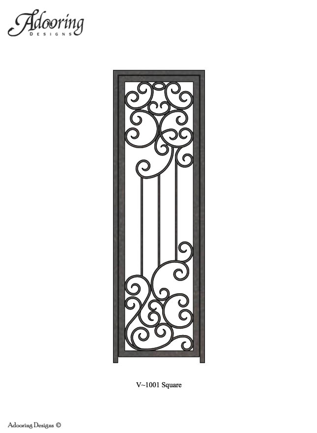 Square top wine cellar gate