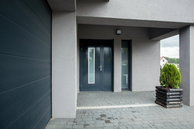 Contemporary iron door