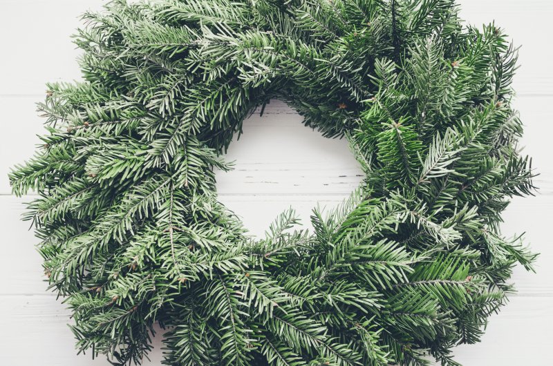 green wreath