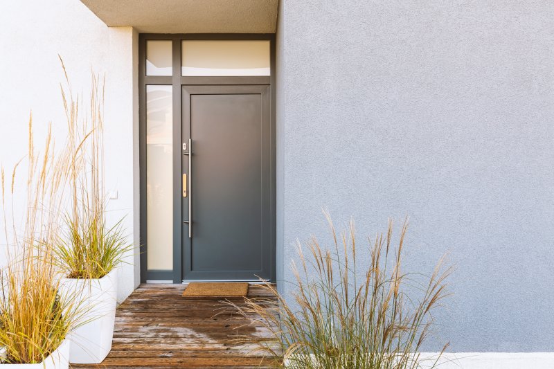 a home’s iron door