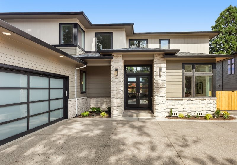 iron doors on a house