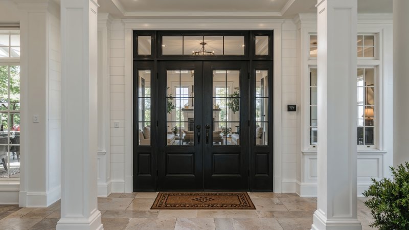 elegant double doors